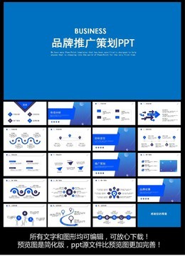 PPT模板品牌计划书 品牌策划推广方案